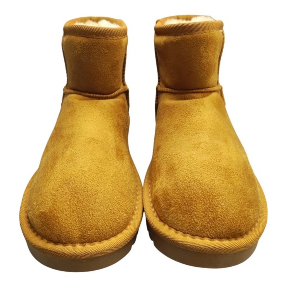 Cushionaire Mini Winter Boots Womens Size 9‎ Brown Synthetic Memory Foam Pull On